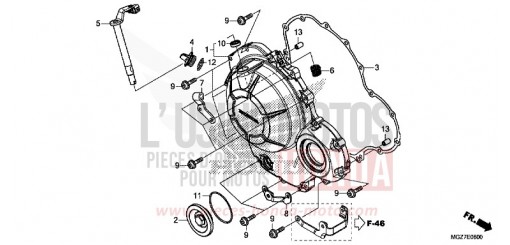 RIGHT CRANKCASE COVER CB500XAE de 2014